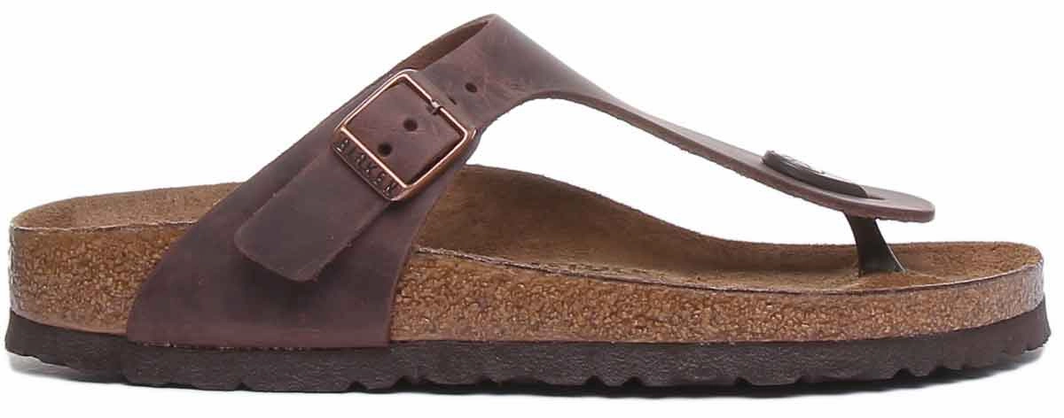 Birkenstock Gizeh In Dark Brown | Narrow Fit Shoes Birkenstock