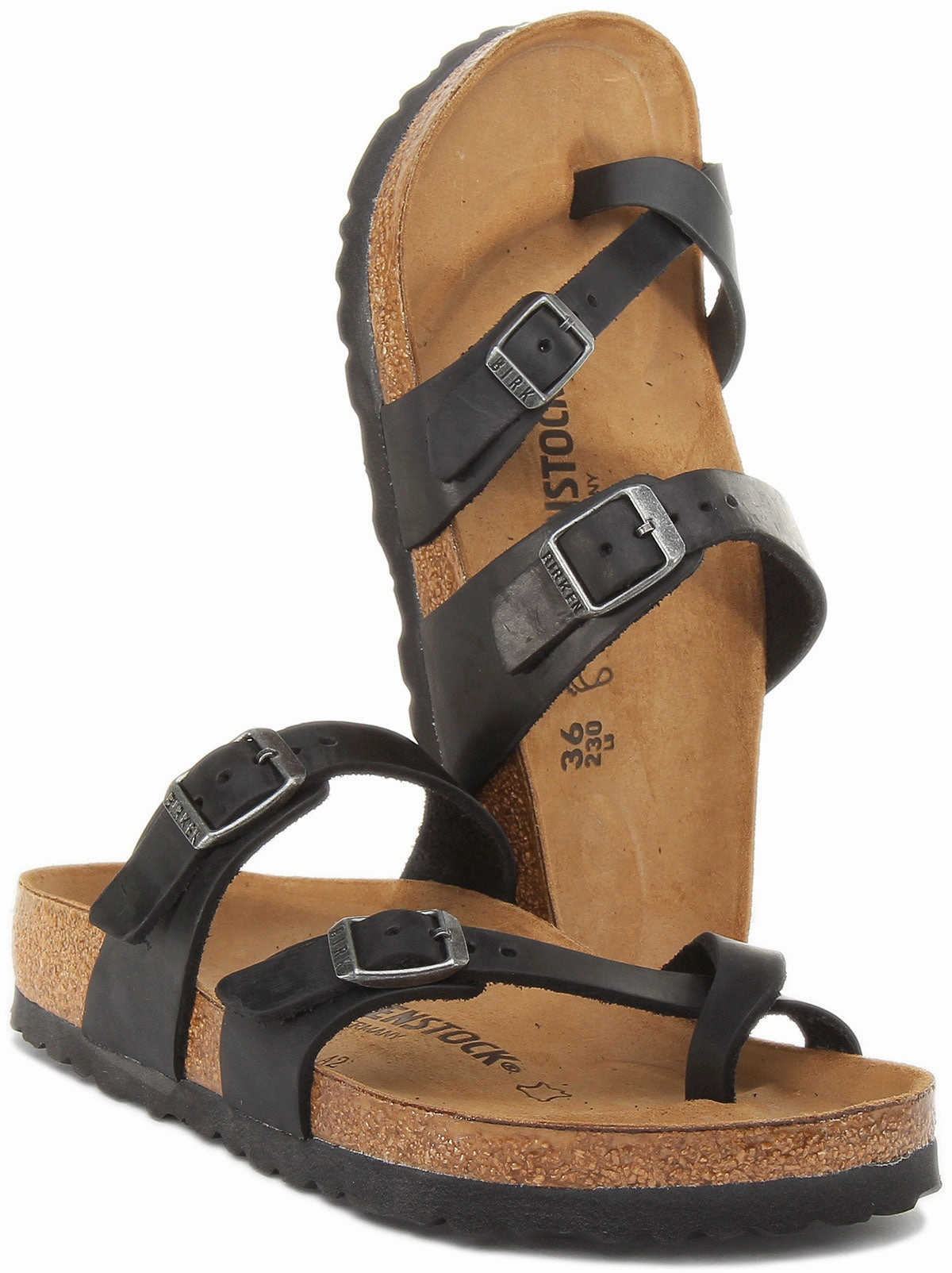 Birkenstock Mayari In Oiled Leather Black | Regular Fit Shoes Birkenstock