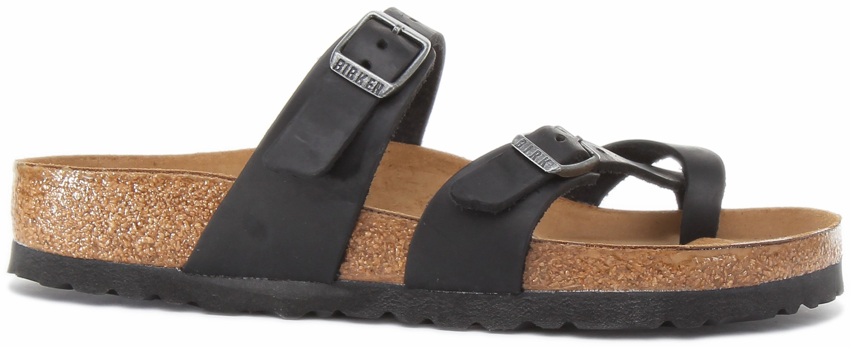 Birkenstock Mayari In Oiled Leather Black | Regular Fit Shoes Birkenstock
