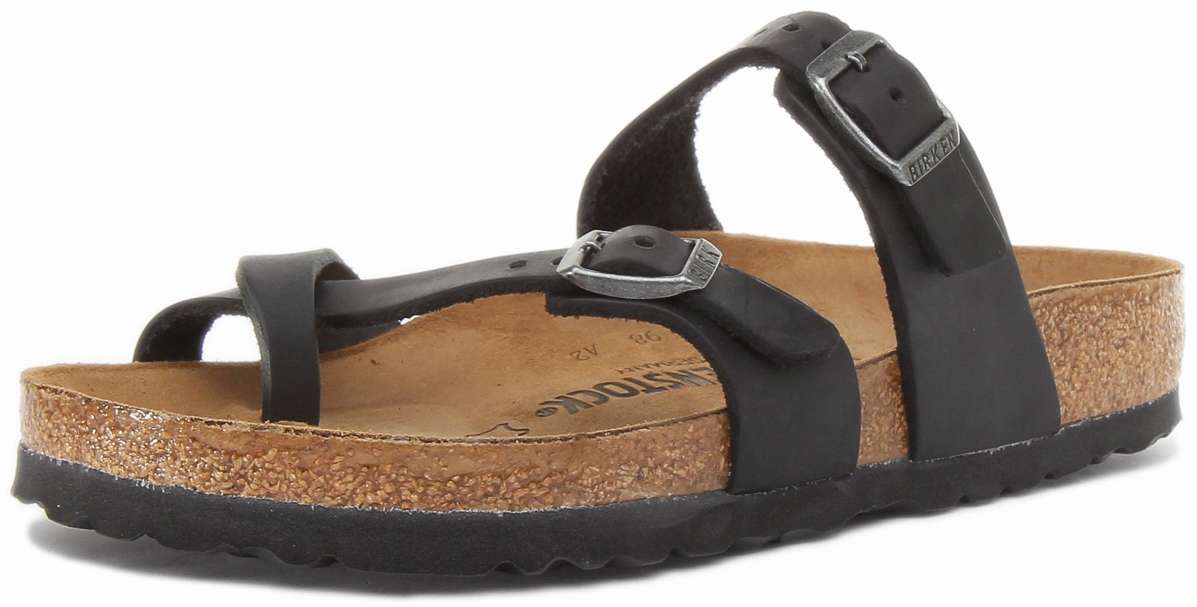 Birkenstock Mayari In Oiled Leather Black | Regular Fit Shoes Birkenstock