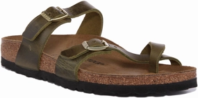 Birkenstock Mayari In Olive For Women | Narrow Fit Shoes Birkenstock