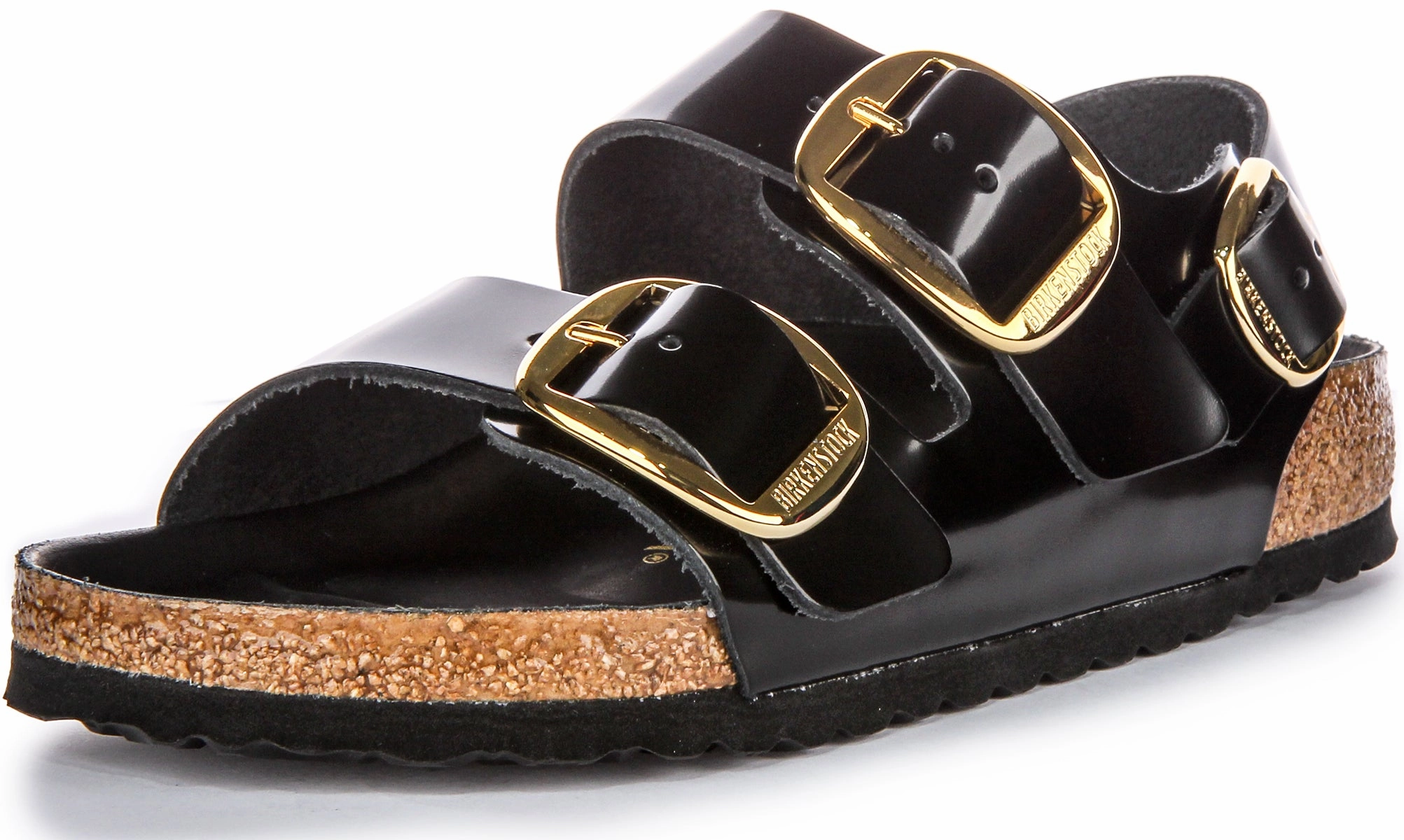 Birkenstock Milano Big Buckle In Black Patent | Regular Fit Shoes Birkenstock