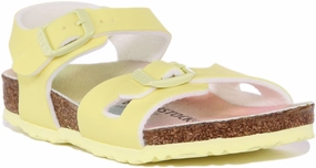 Birkenstock Rio Kids In Yellow For Kids | Narrow Fit Shoes Birkenstock