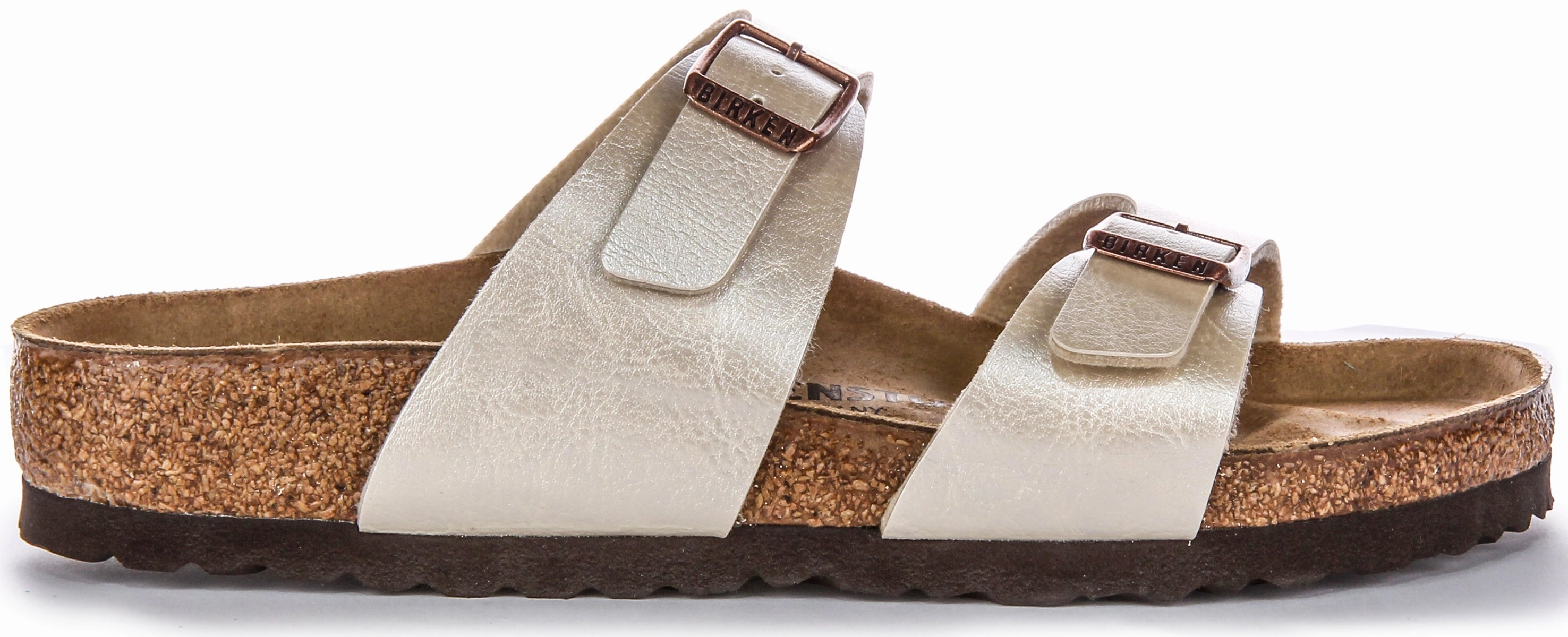 Birkenstock Sydney Bs In Pearl White | Regular Fit Shoes Birkenstock