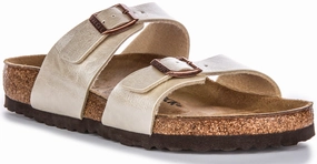 Birkenstock Sydney Bs In Pearl White | Regular Fit Shoes Birkenstock