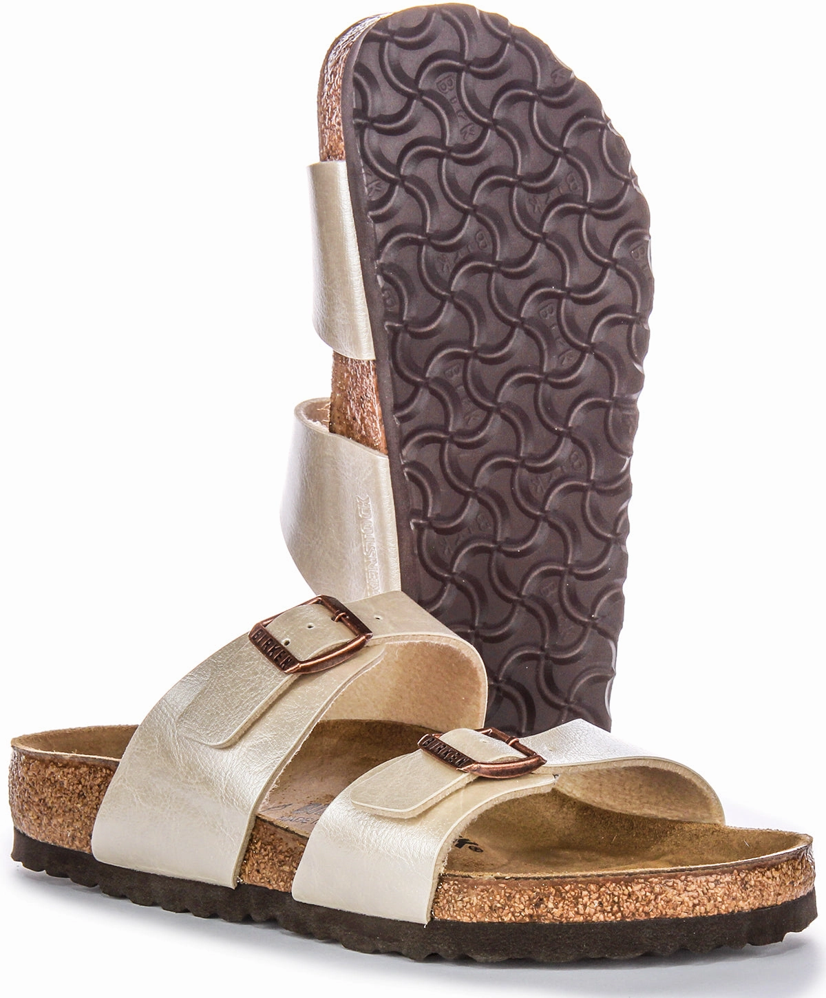 Birkenstock Sydney Bs In Pearl White | Regular Fit Shoes Birkenstock