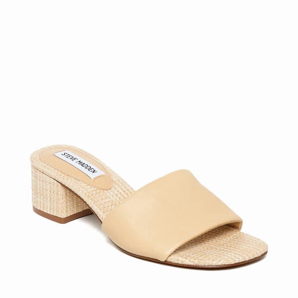 Blanche Slide NATURAL LEAHTER