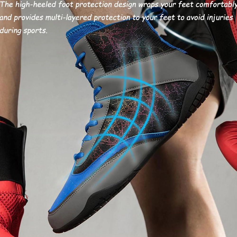 Bodybuilding, Weightlifting Shoes for Men & Women and Children,Non-Slip Martial Arts Shoes,Traction, Durable & Lightweight Comfortable Fitness Boots for MMA,Wrestling,Boxing,Powerlifting,Gym,35-46 EU