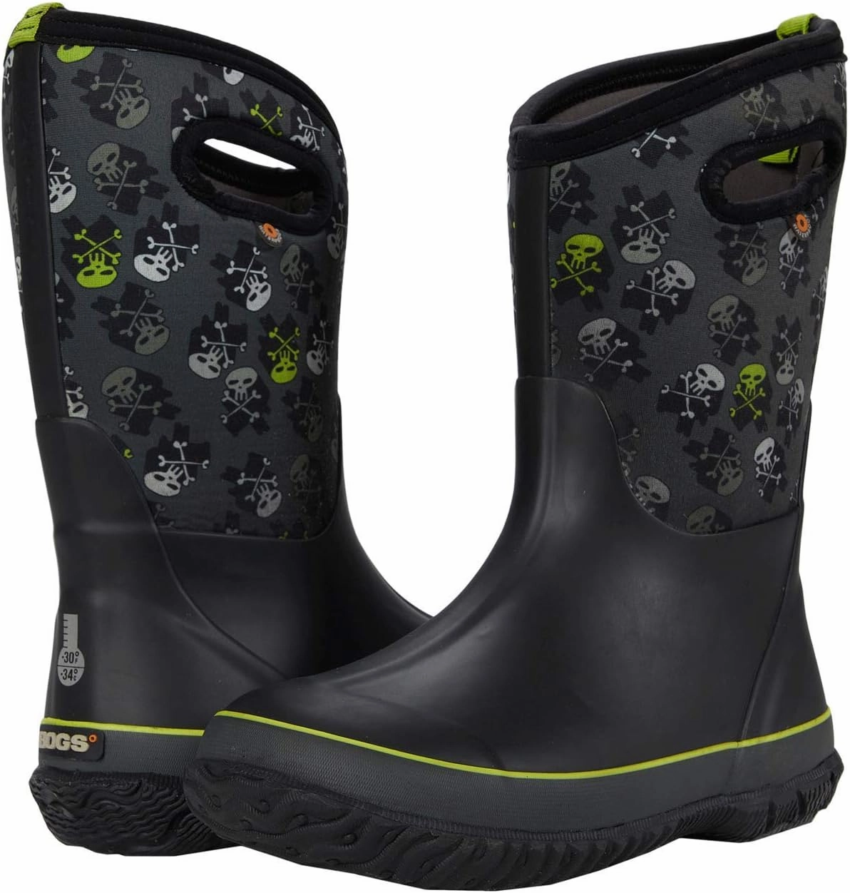 Bogs Kids Classic Flower Stripes Winter Snow Boot