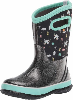 Bogs Kids Classic Flower Stripes Winter Snow Boot