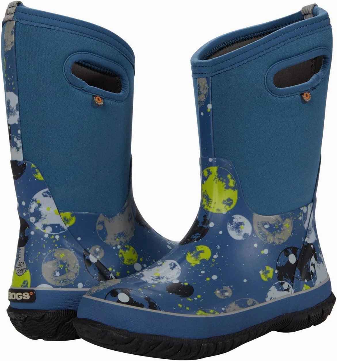 BOGS Unisex-Child Classic High Waterproof Insulated Rubber Neoprene Rain Boot
