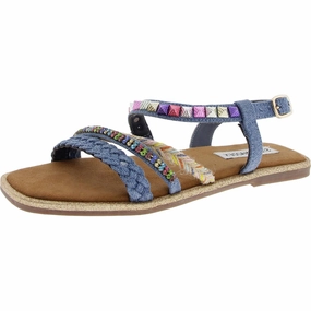 Breezy Womens Embellished Slingback Sandals