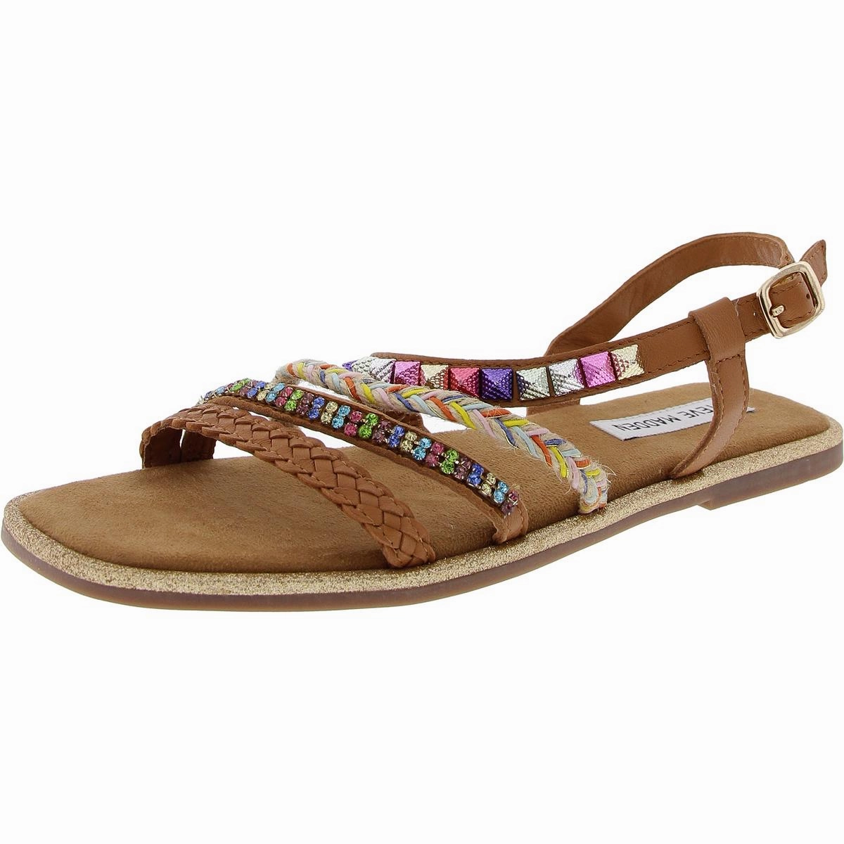 Breezy Womens Embellished Slingback Sandals