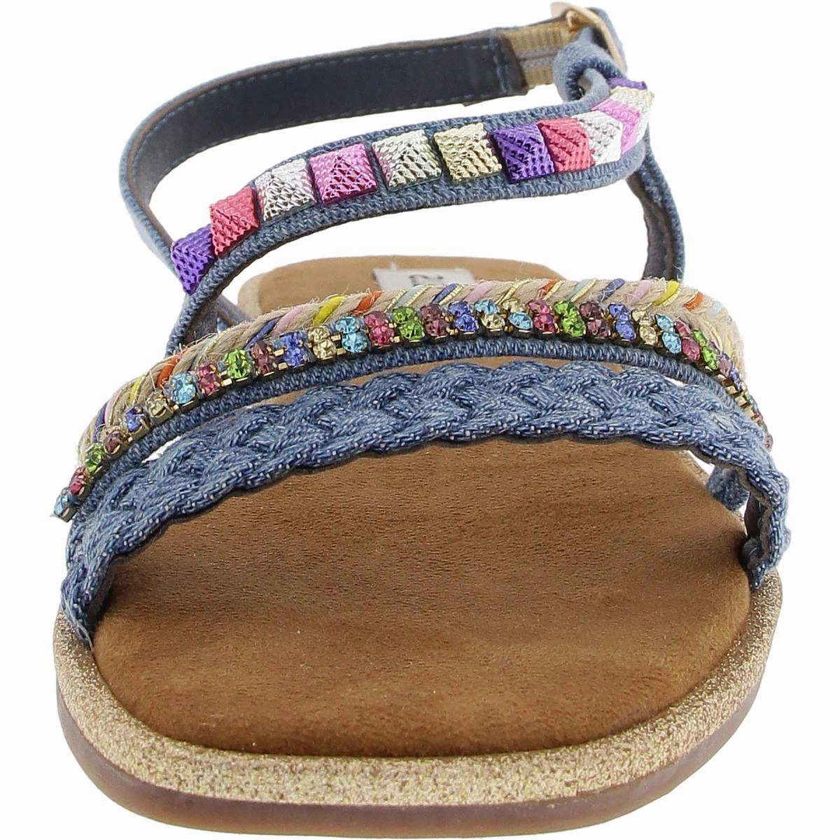 Breezy Womens Embellished Slingback Sandals