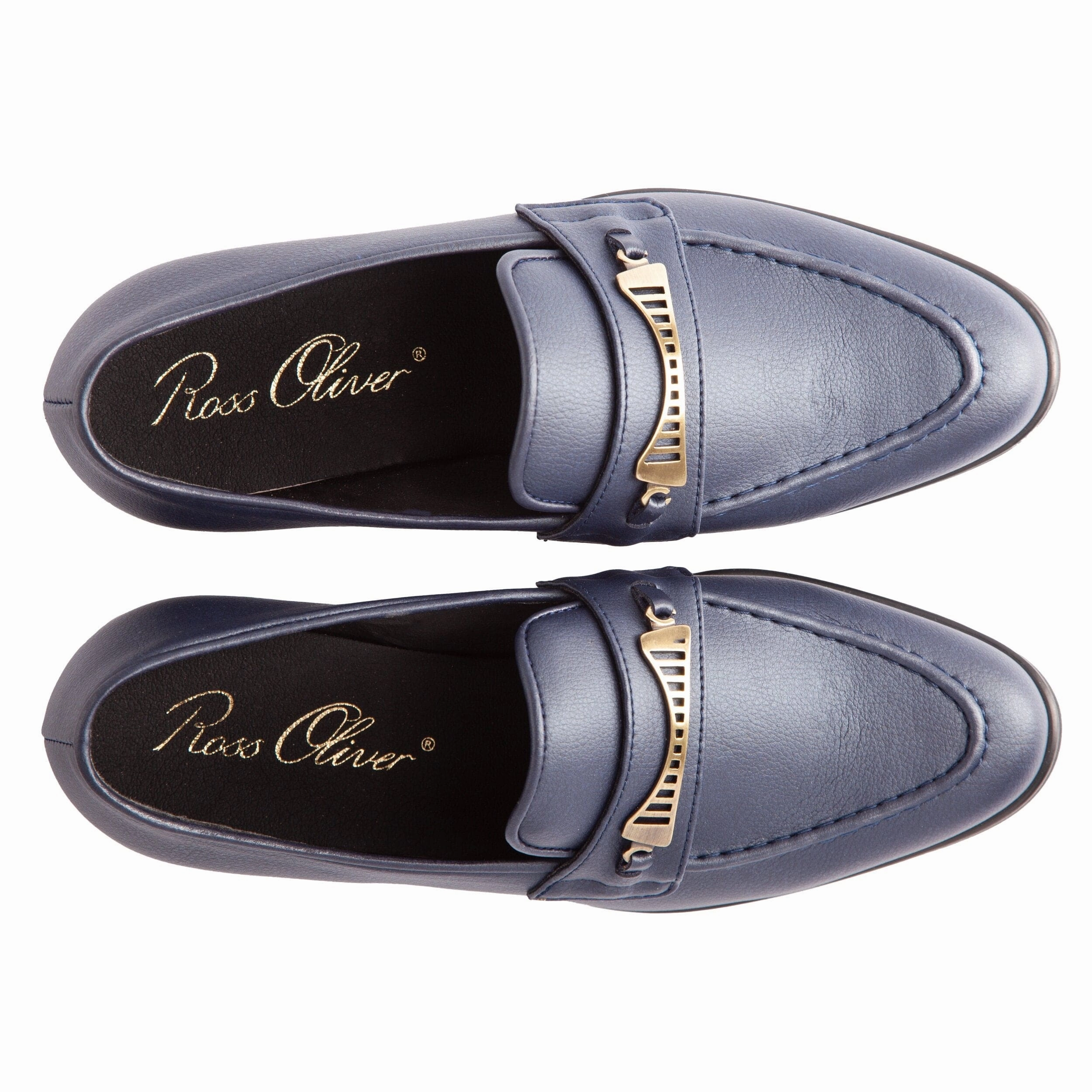 Bridge-Bit Cactus Leather Vegan Loafer | Navy