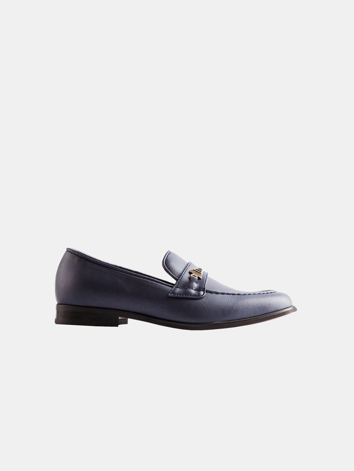 Bridge-Bit Cactus Leather Vegan Loafer | Navy