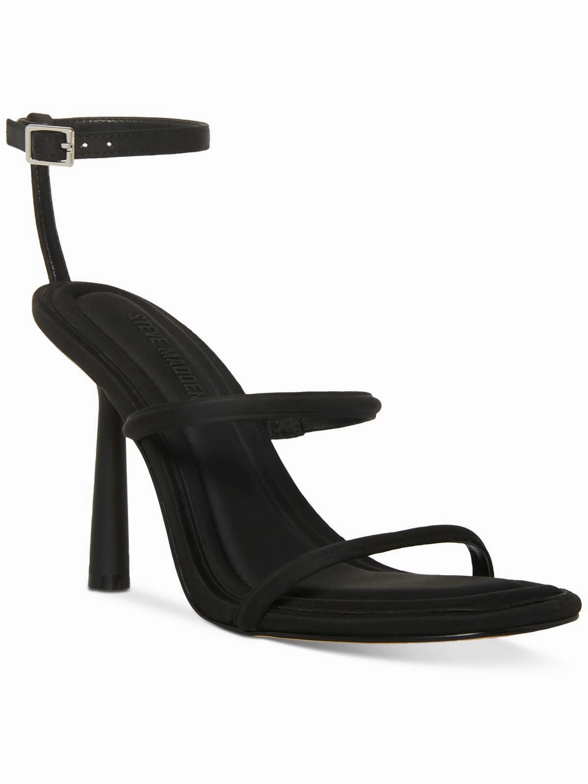 Briella Womens Ankle Strap Square Toe Heels