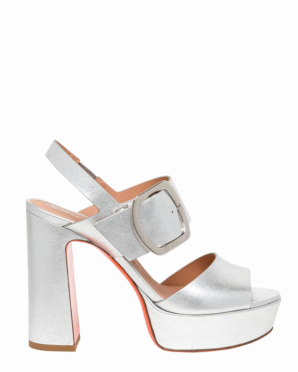Bruxel Platform Sandal in Silver