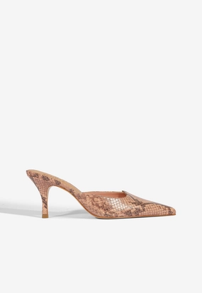 Buffy Mid Stiletto Snake Pump