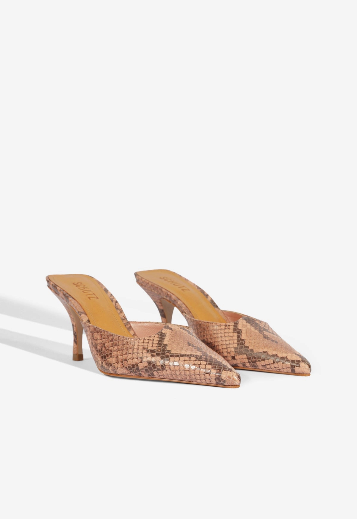Buffy Mid Stiletto Snake Pump