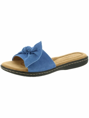 Cabana Womens Suede Slip On Slide Sandals