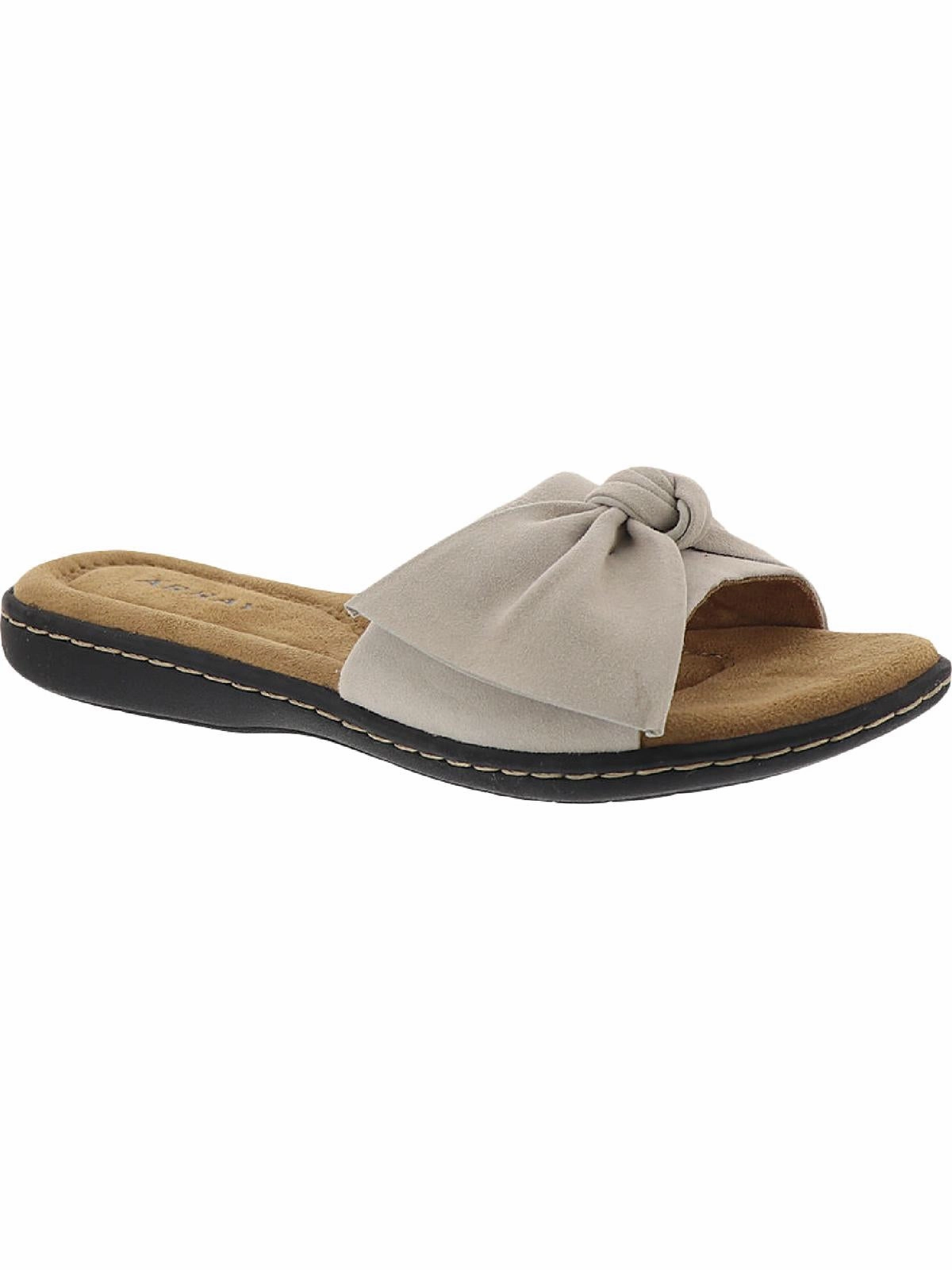 Cabana Womens Suede Slip On Slide Sandals