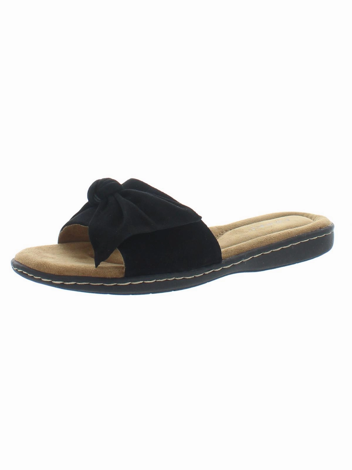 Cabana Womens Suede Slip On Slide Sandals