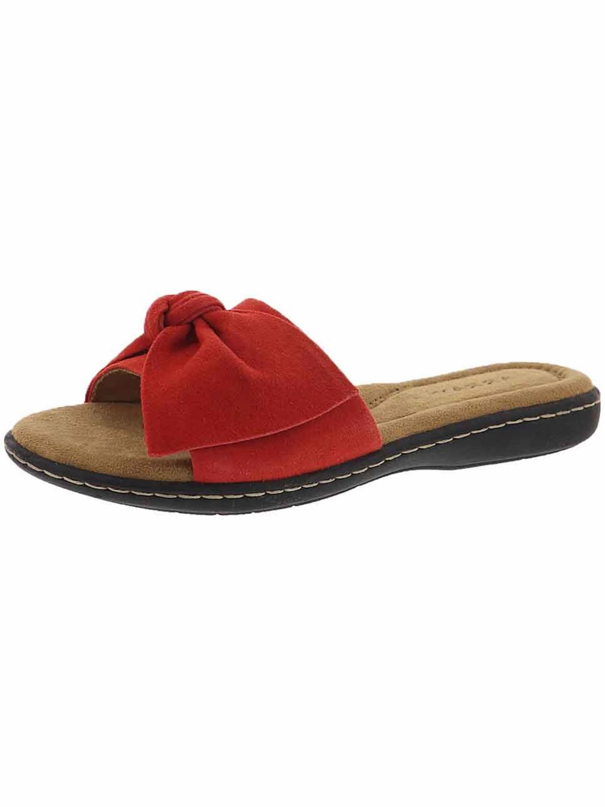 Cabana Womens Suede Slip On Slide Sandals