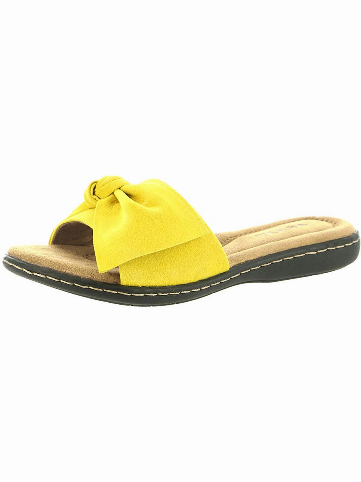Cabana Womens Suede Slip On Slide Sandals