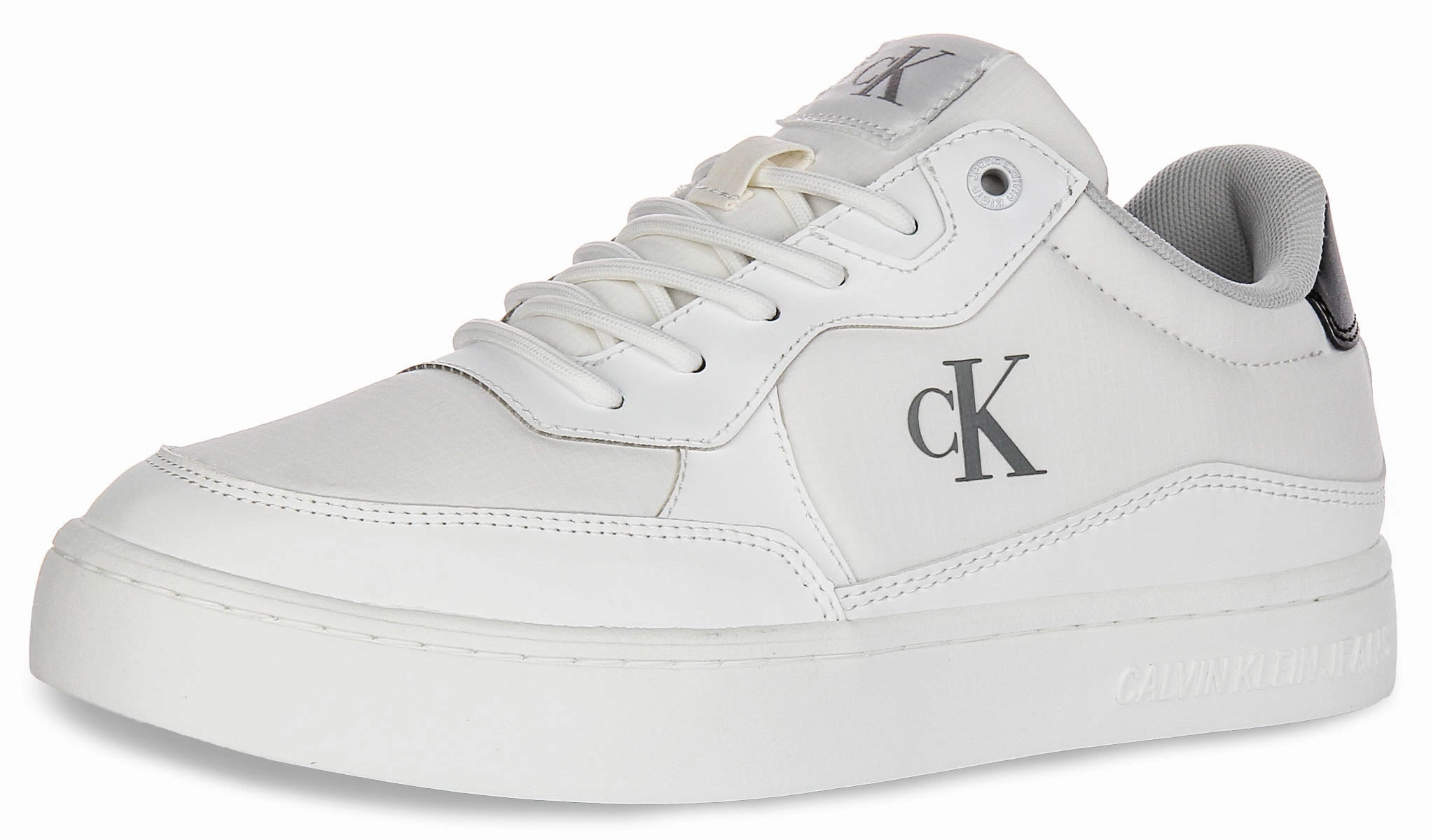 Calvin Klein Jeans Classic Cupsole In White Black For Men