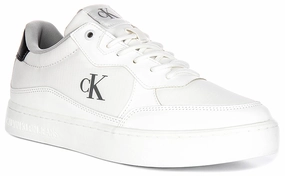 Calvin Klein Jeans Classic Cupsole In White Black For Men