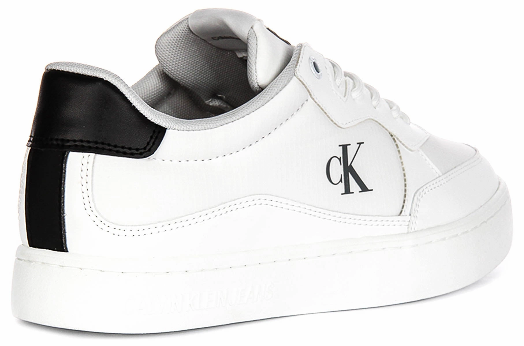 Calvin Klein Jeans Classic Cupsole In White Black For Men