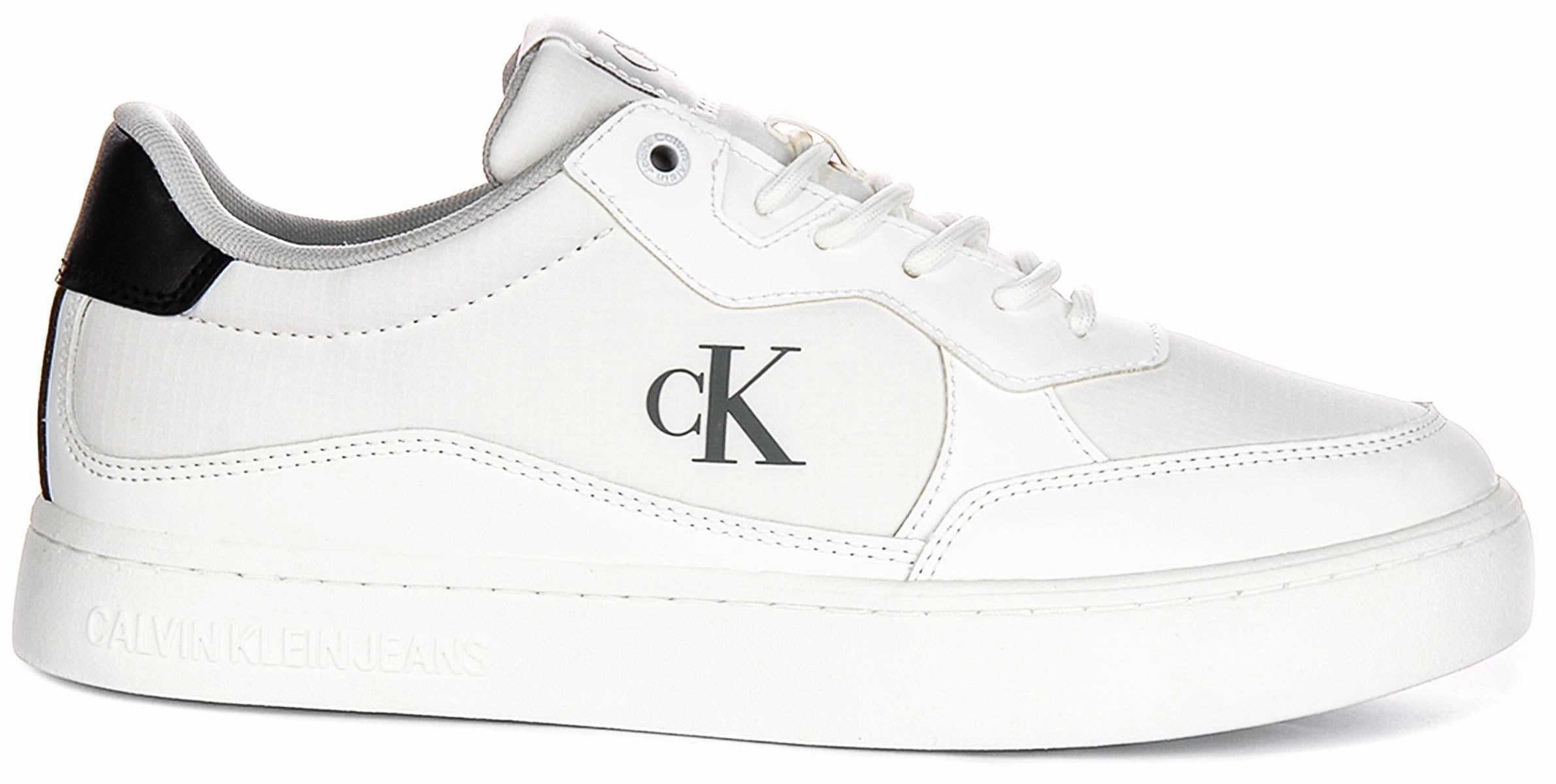 Calvin Klein Jeans Classic Cupsole In White Black For Men