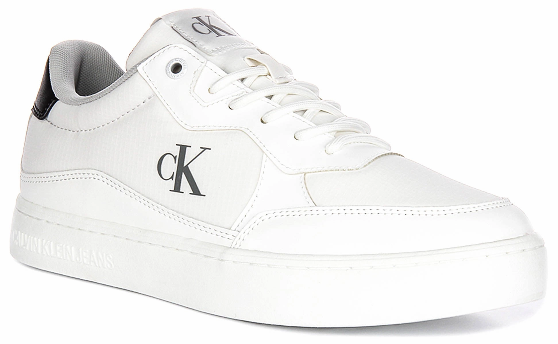 Calvin Klein Jeans Classic Cupsole In White Black For Men