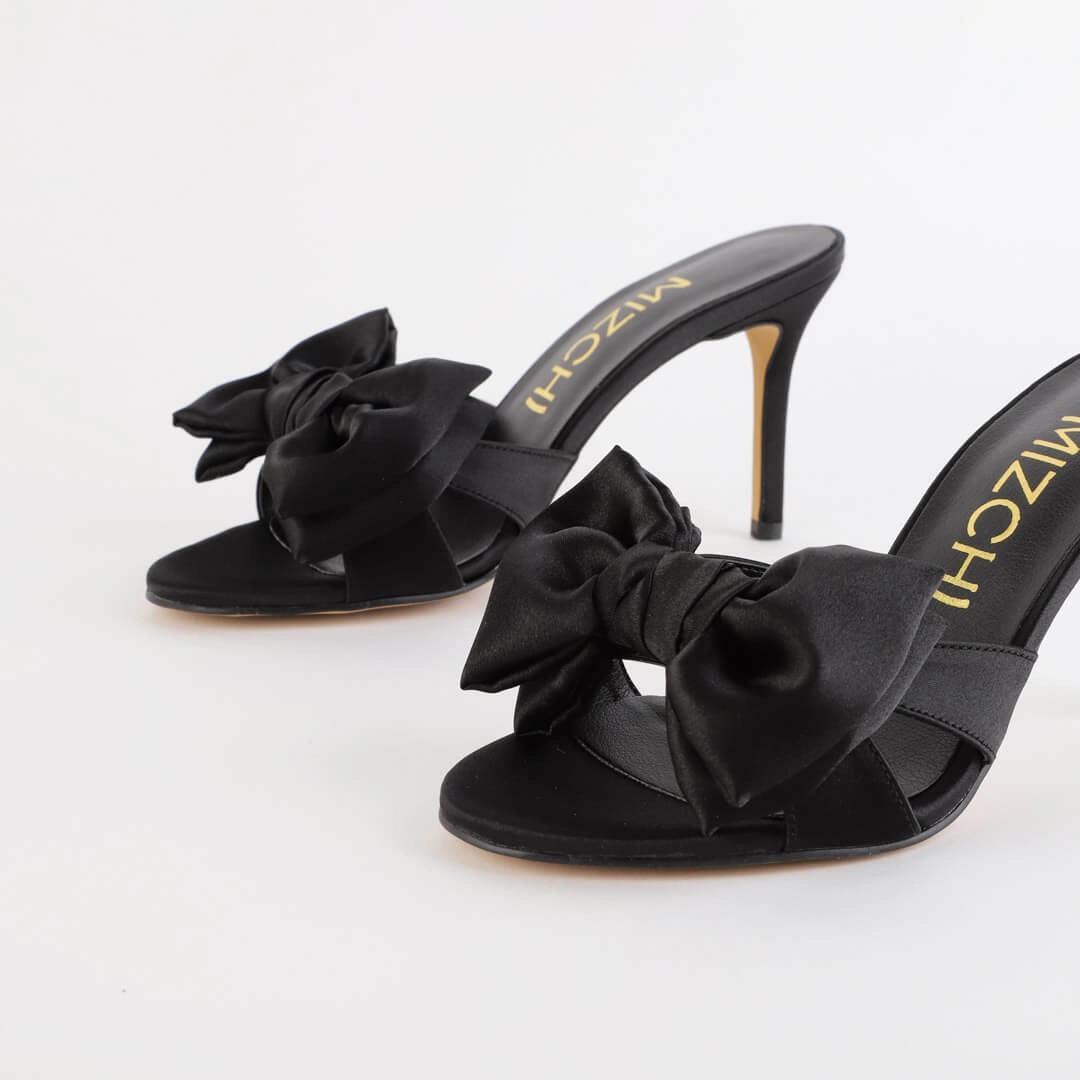 CANDRA - satin big bow mule