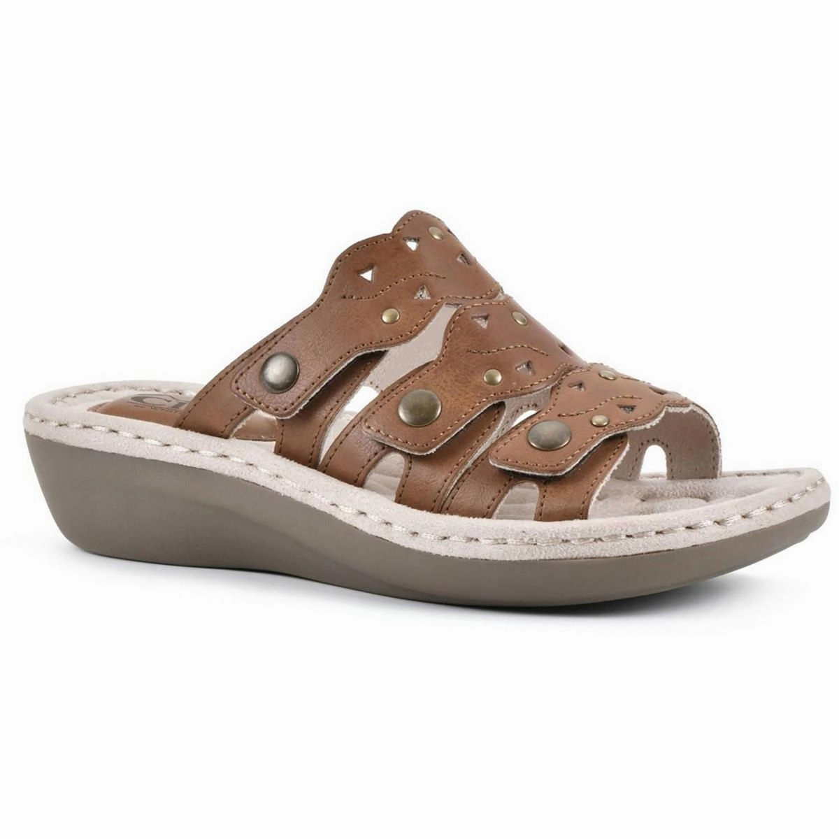 Caring  Womens Slip On Casual Slide Sandals