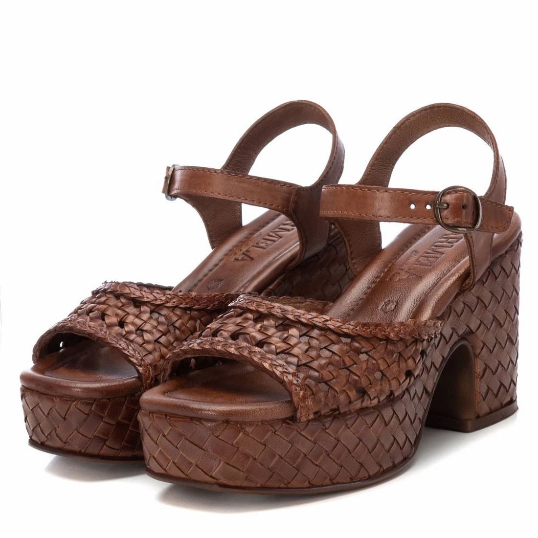 Carmela Collection Women's Leather Fashion Sandals by Xti