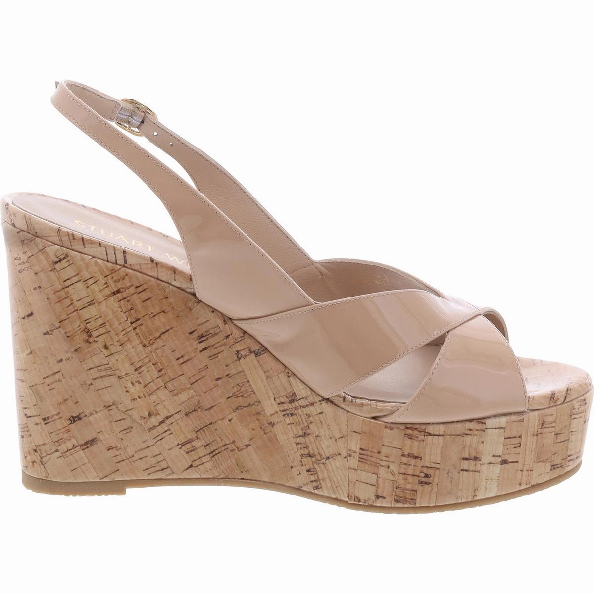 Carmen Womens Leather Ankle Strap Platform Sandals
