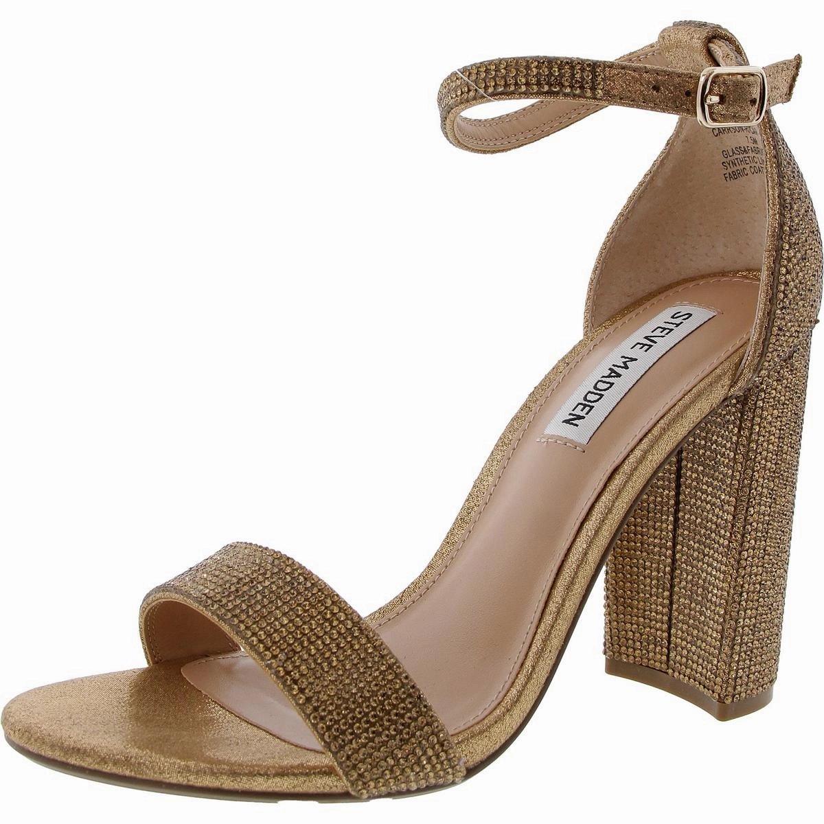 Carrson Womens Embellished Ankle Strap Evening Sandals