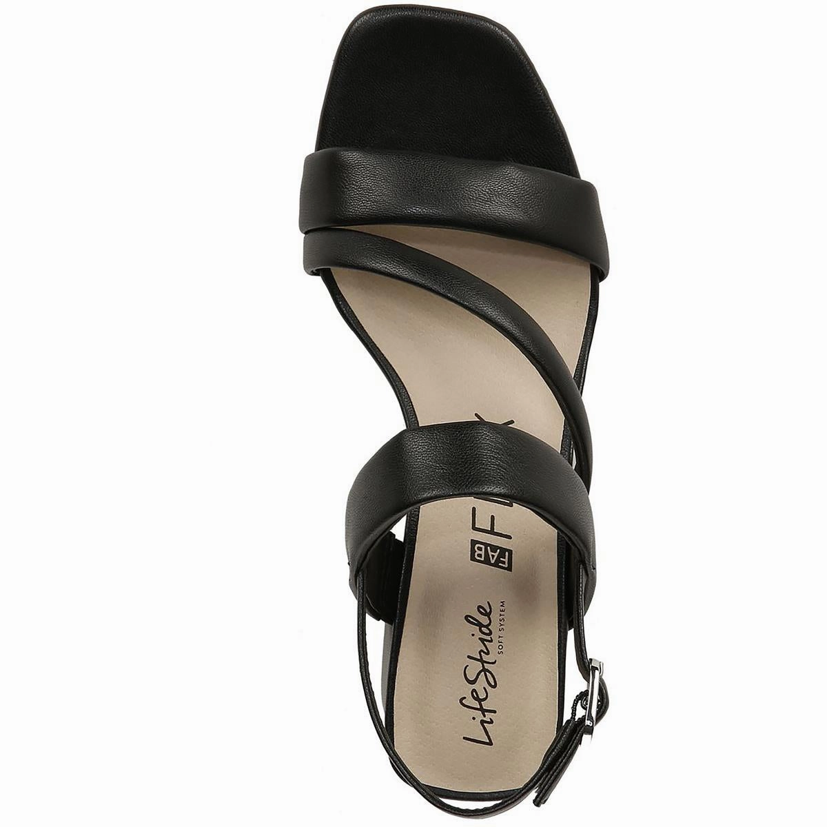 Celia Womens Faux Leather Strappy Heels