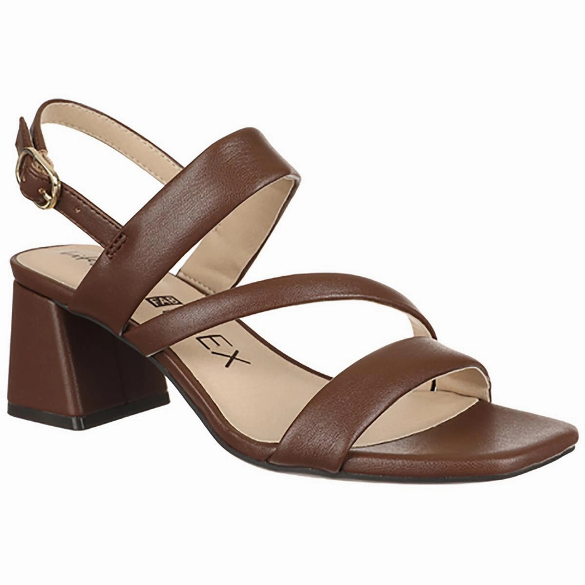 Celia Womens Faux Leather Strappy Heels