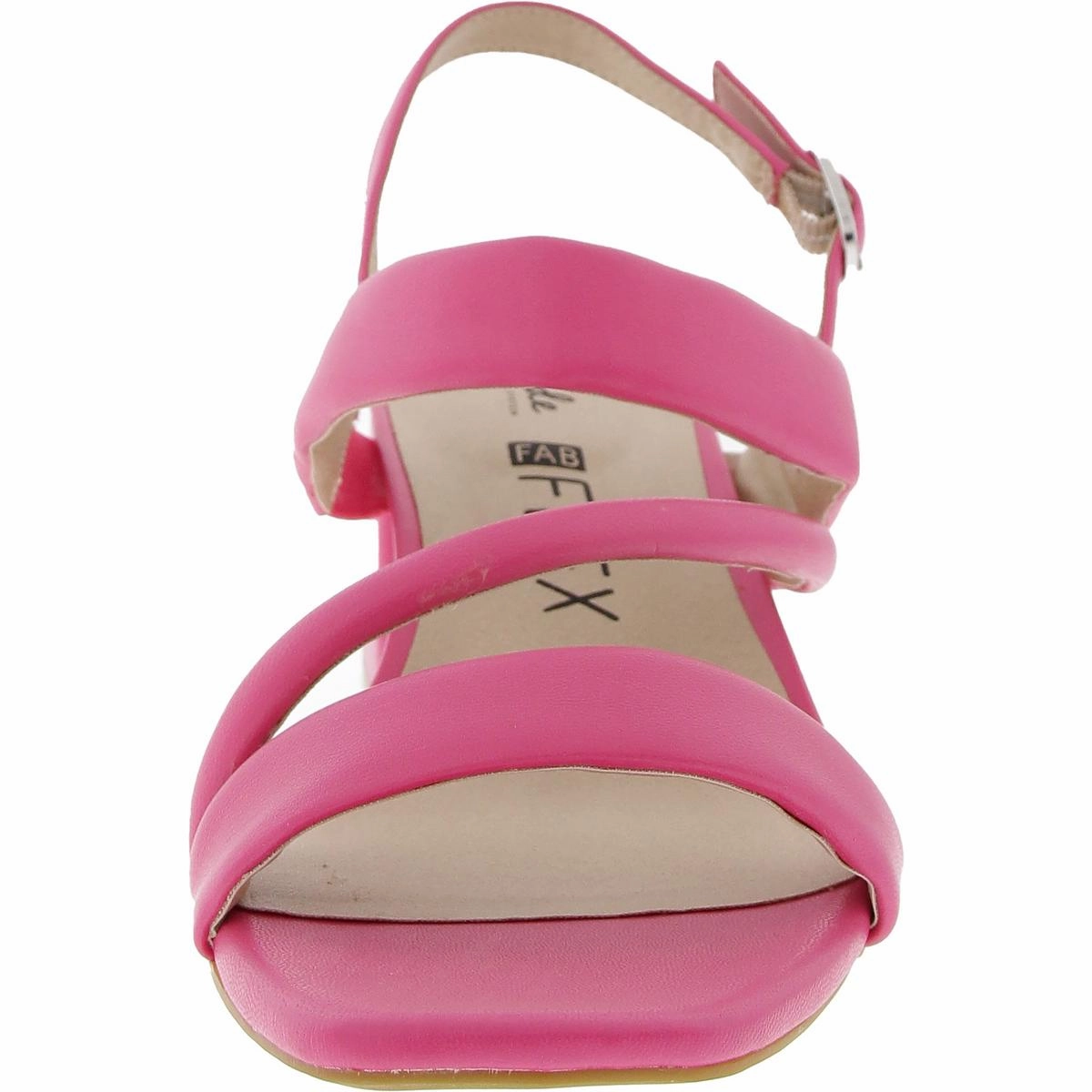 Celia Womens Faux Leather Strappy Heels