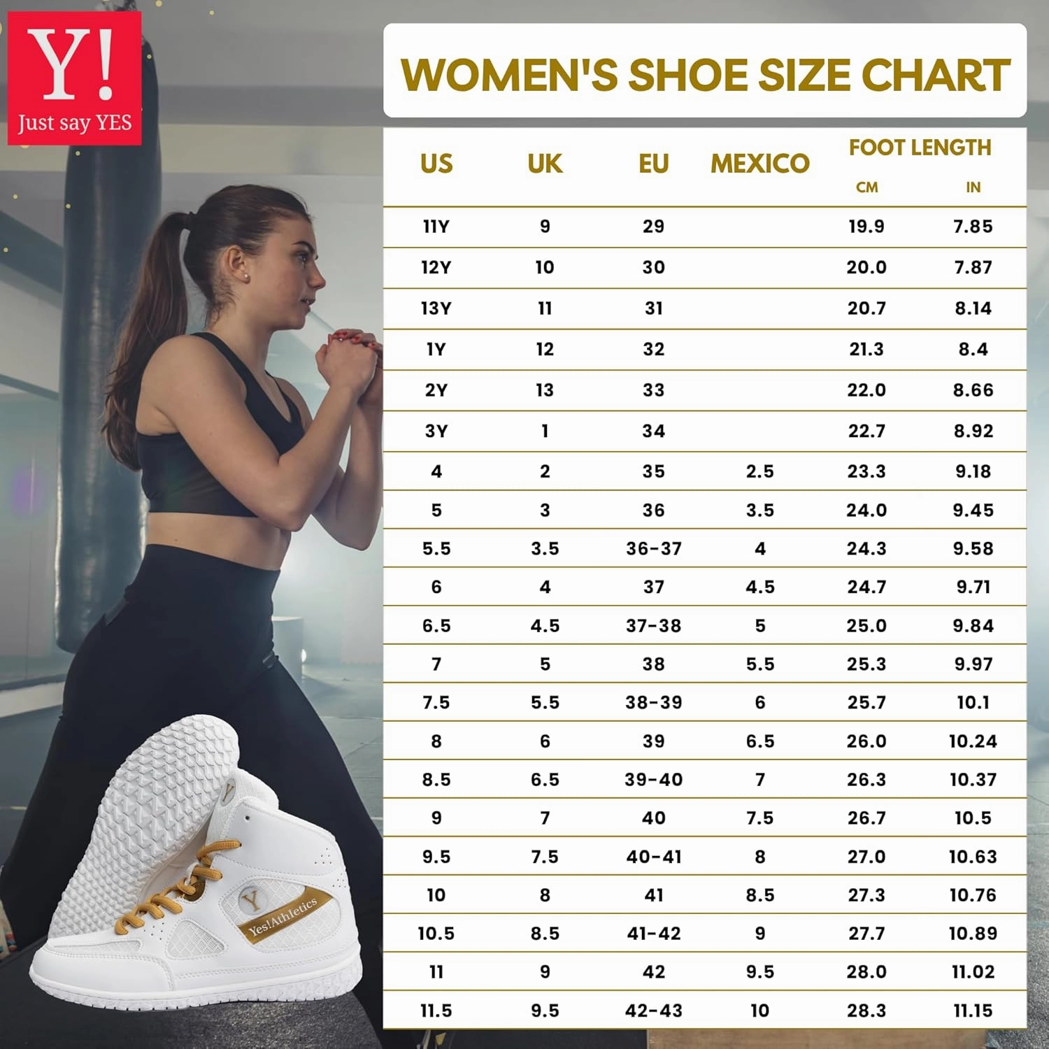 Champion2 Women's Wrestling Shoes, Boxing Shoes - Durable, Lightweight, Breathable Training Sneakers for MMA, Powerlifting, Weightlifting, Fitness - White Gold