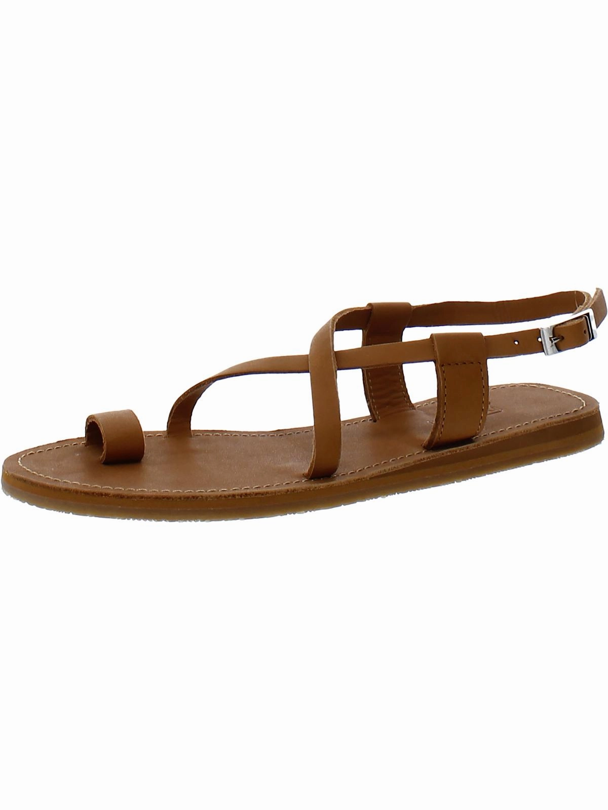 Chantik Womens Leather Toe Loop Slingback Sandals
