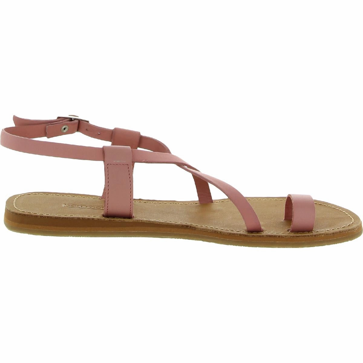 Chantik Womens Leather Toe Loop Slingback Sandals