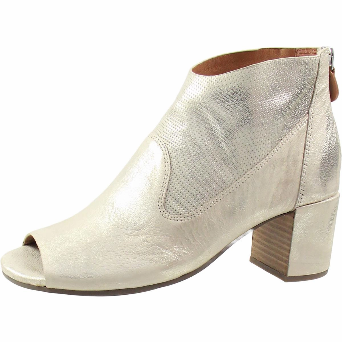 Charlene Hooded Womens Leather Peep Toe Heel Sandals