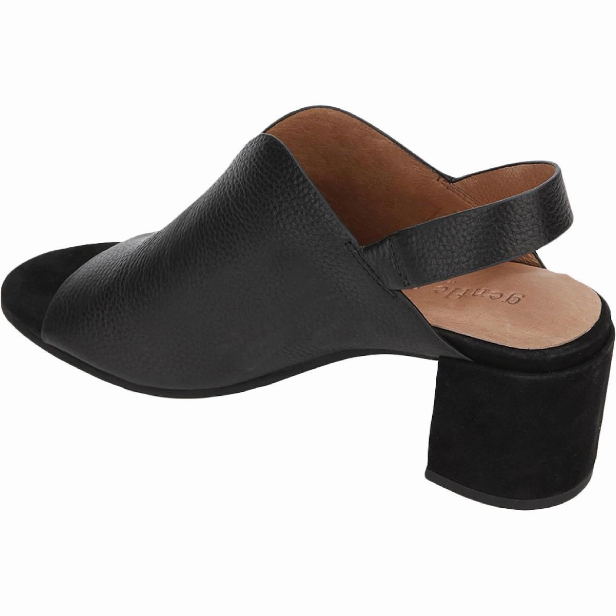 Charlene Hooded Womens Leather Peep Toe Heel Sandals