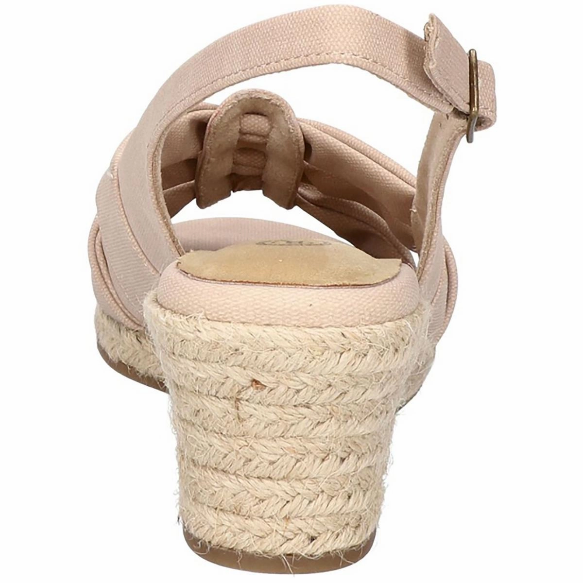Cheerful Womens Faux Suede Textured Espadrilles