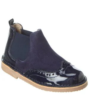 Childrenchic New Kaffir Suede & Patent Bootie