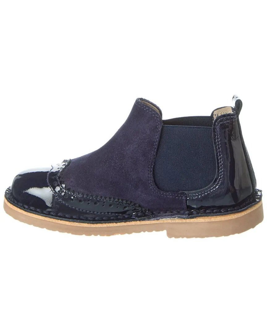 Childrenchic New Kaffir Suede & Patent Bootie